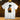 T-Shirt Luffy blanc avec impression artistique de Luffy et un coucher de soleil sur un navire